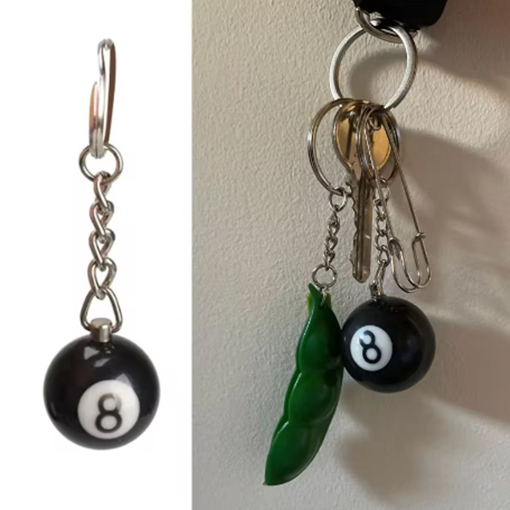 Table Number Gold - Moda Yaratıcı Bilardo Havuz Anahtarlık Masa