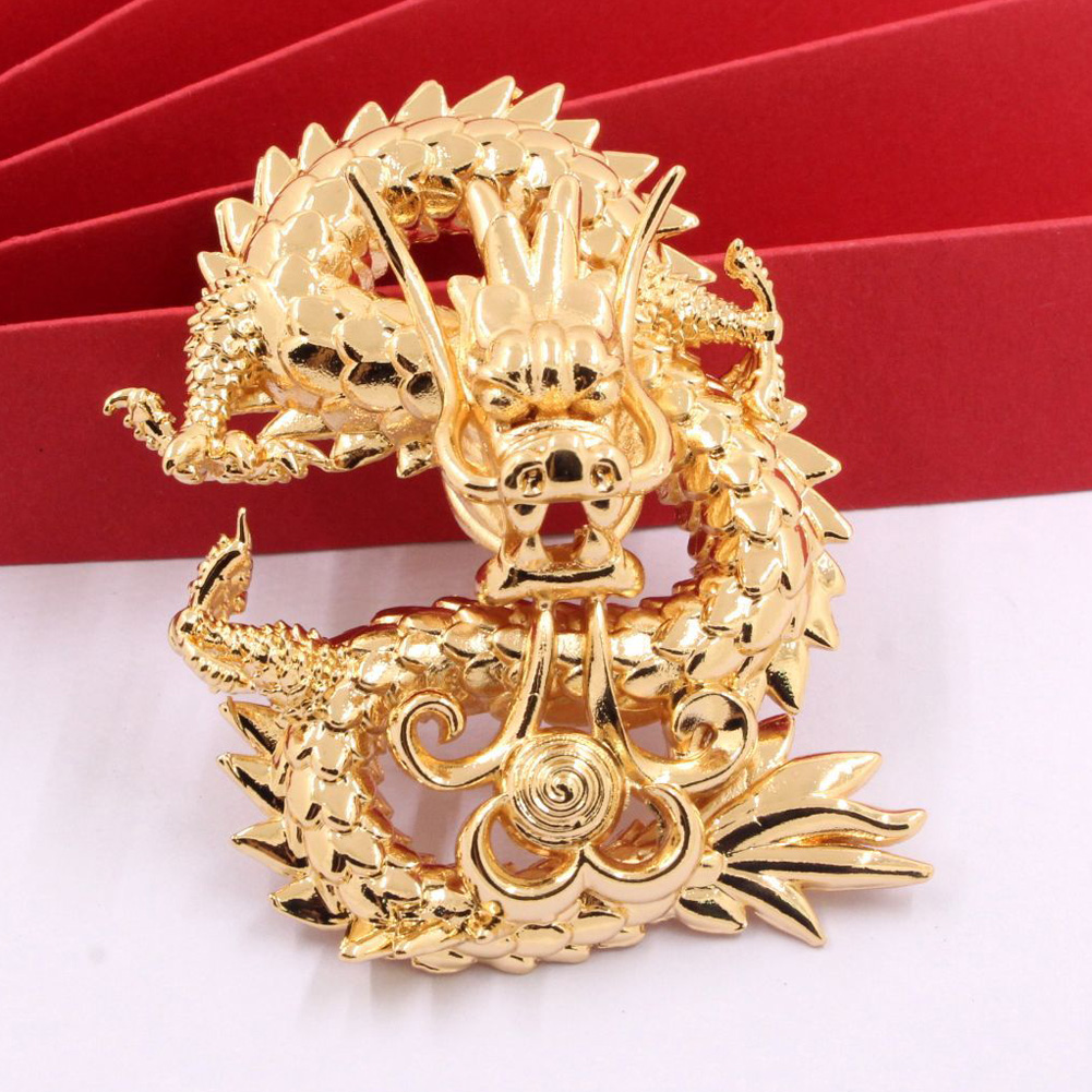 Wedding Decoration Supply - 2 adet Pirinç Döküm Ejderha Loong