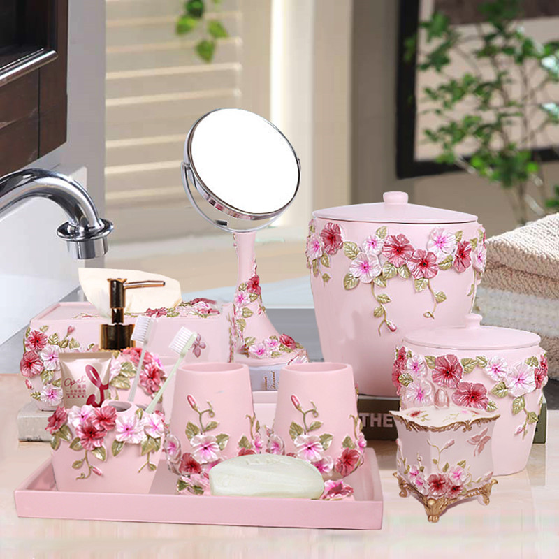 Wedding Bathroom Supply Kit - Beş adet banyo seti avrupa yıkama