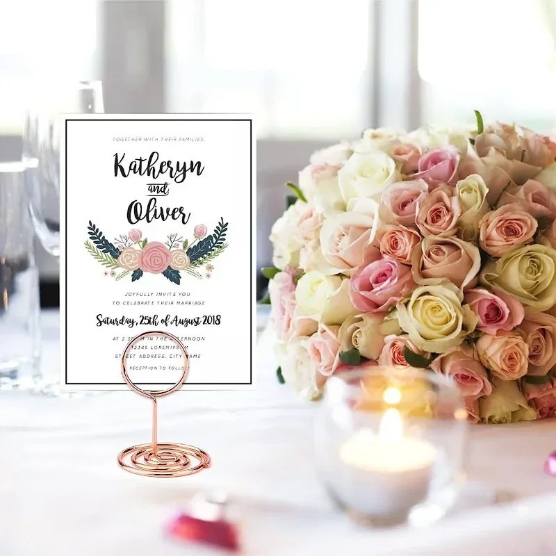 Table Number Gold - 10 adet Metal yer kartı sahipleri