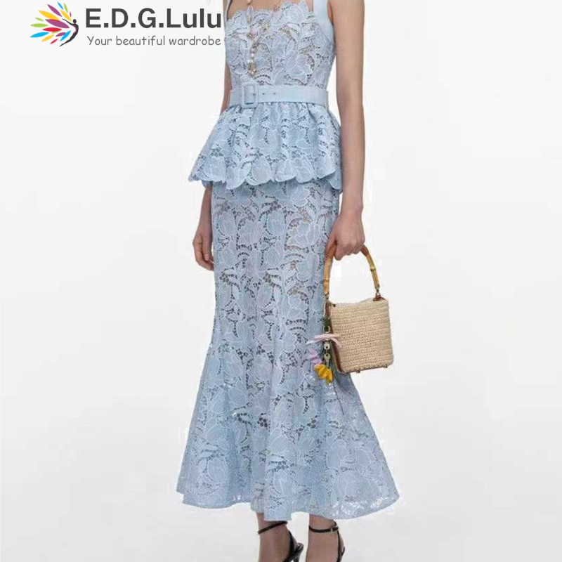 Wedding Lulu - EDGLuLu Vintage Oyuklu Dantel Nakışlı Çiçekli