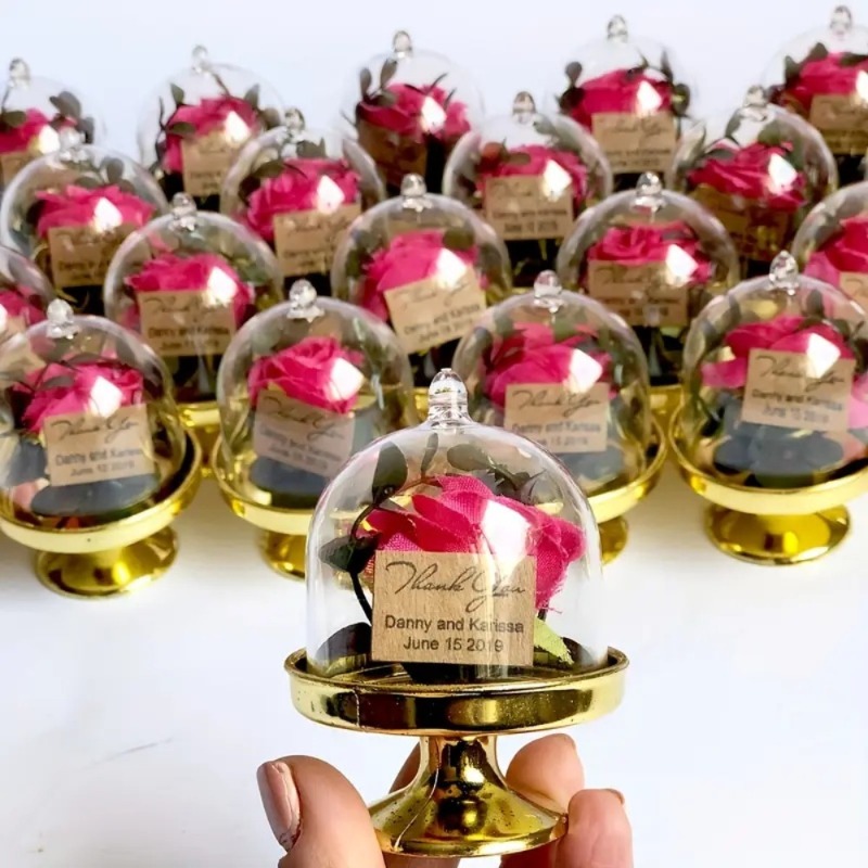 Wedding Decor Supply Store - 24 adet Mini Plastik Şeker Kutuları