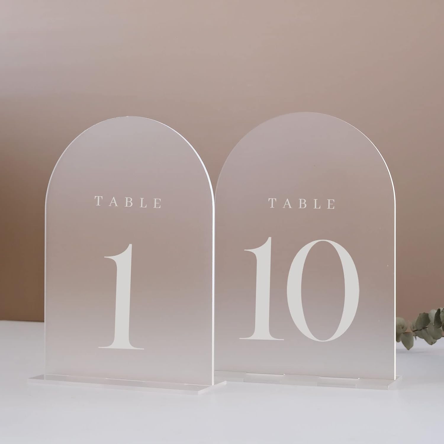 Table Number Gold - Akrilik Masa Numaraları ve Standları 5x7