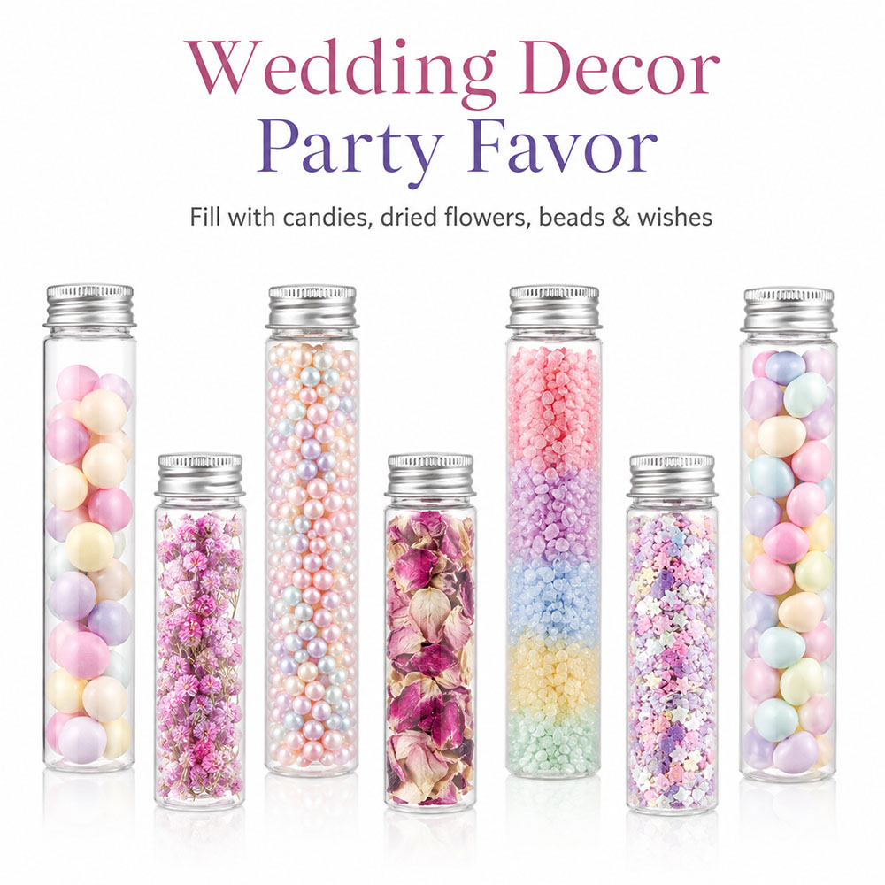 20 adet 50ml/100ml şeffaf düz  - Wedding Decoration Supply incelemesi ve fiyatı