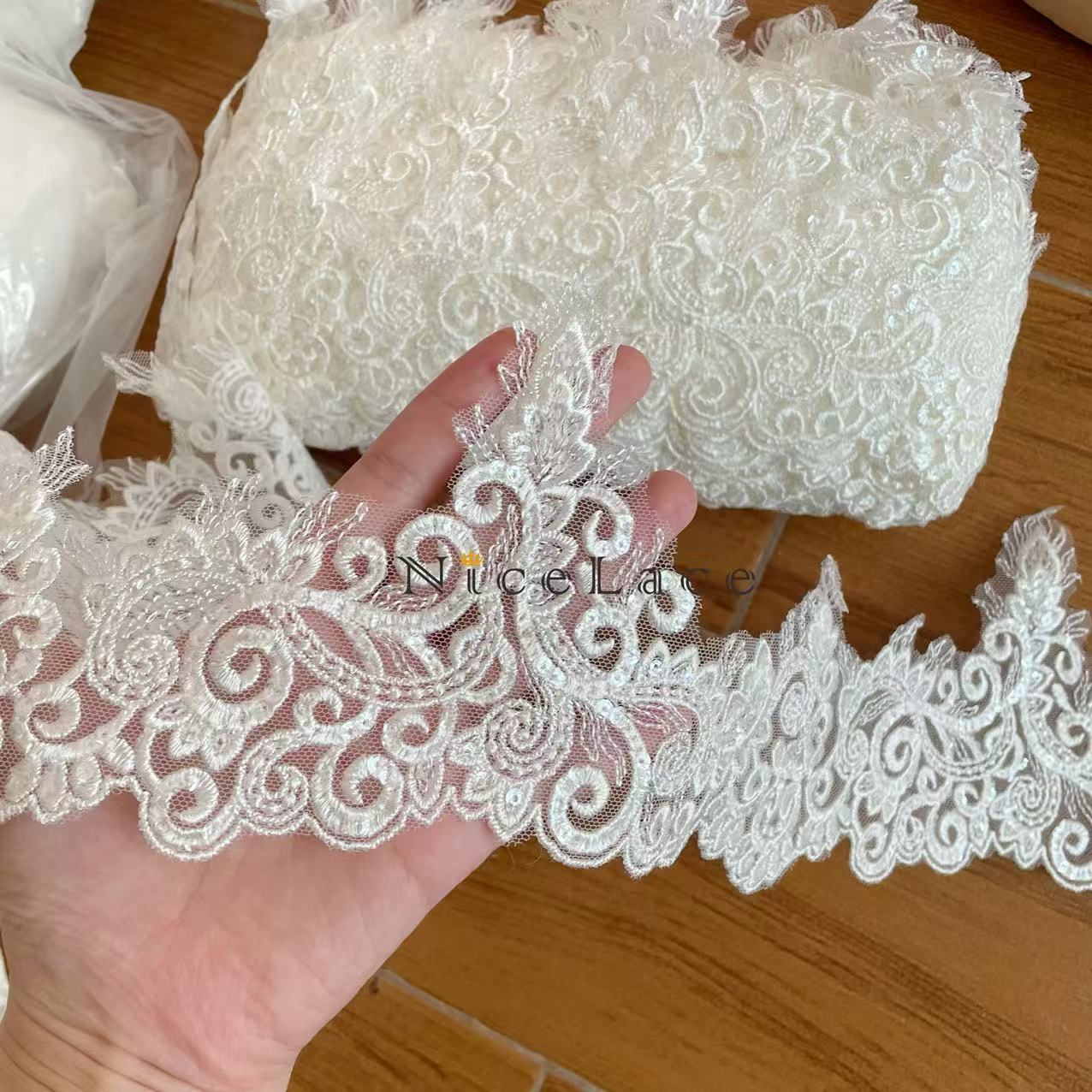 1 Yard Fildişi Nakış Danteli Z - Wedding Water Supply incelemesi ve fiyatı