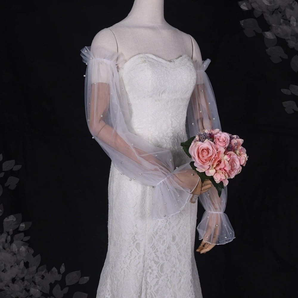 İnci detaylı dekoratif gelin k - Wedding Dress Supply incelemesi ve fiyatı