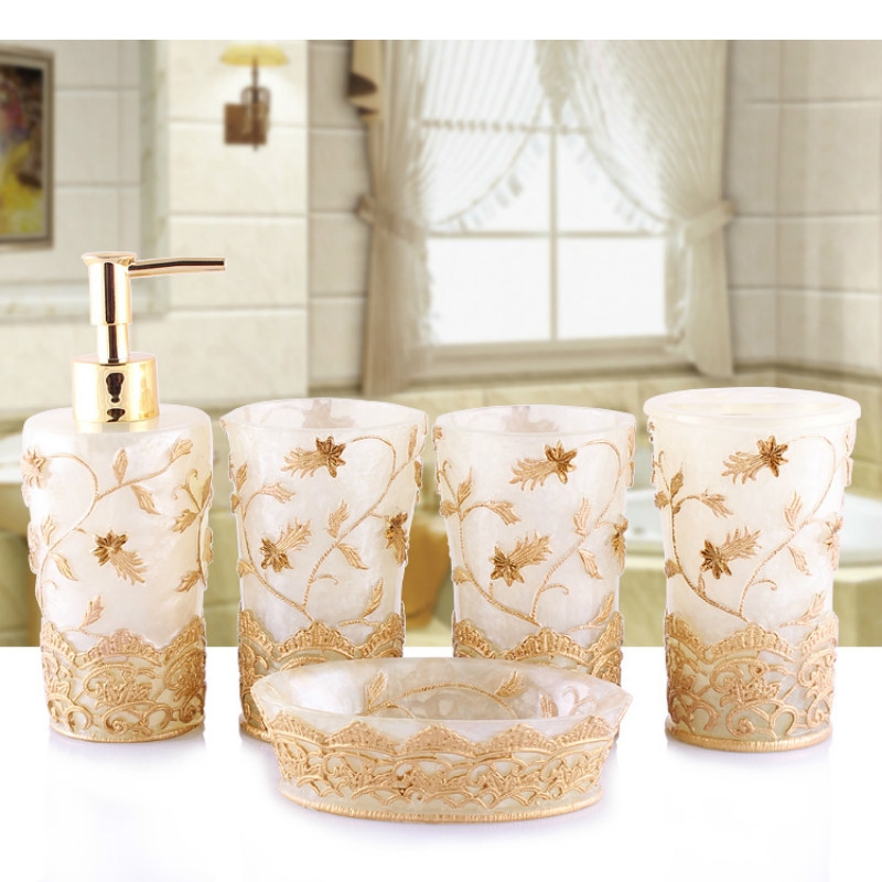 Avrupa Tarzı Kabartmalı Reçine - Wedding Bathroom Supply Kit incelemesi ve fiyatı