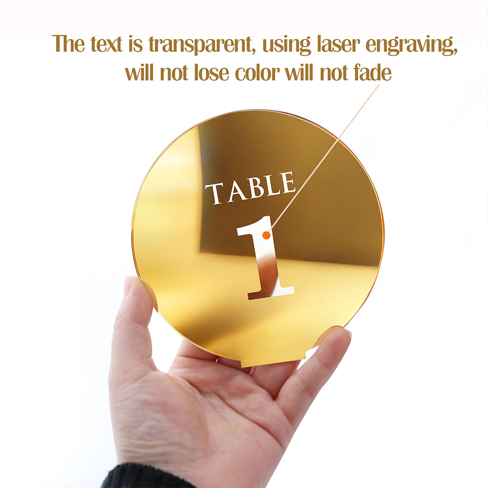 Akrilik düğün masa numarası iş - Table Number Gold incelemesi ve fiyatı
