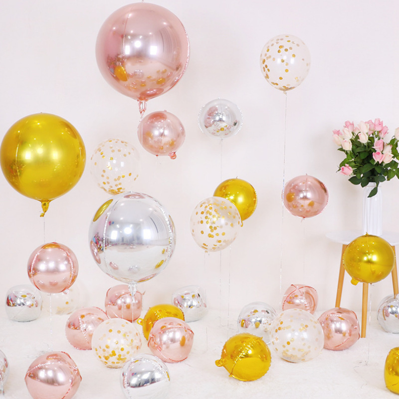 5 adet 10 18 22 inç 4D yuvarla - Wedding Decor Supply Store incelemesi ve fiyatı