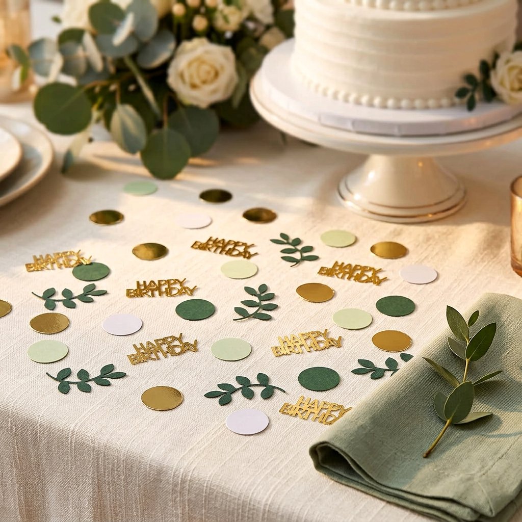 120 Altın Rengi Doğum Günü Kon - Table Number Gold incelemesi ve fiyatı