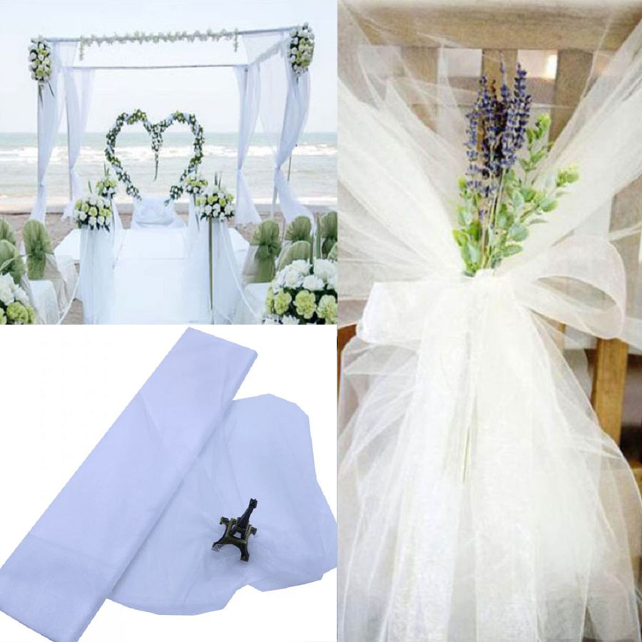 10m düğün dekorasyon tül rulo  - Chair Sash Organza incelemesi ve fiyatı