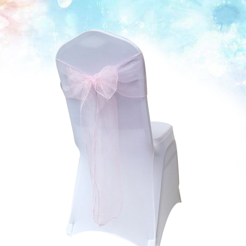 10 Adet Pembe Sandalye Örtüsü  - Chair Sash Organza incelemesi ve fiyatı