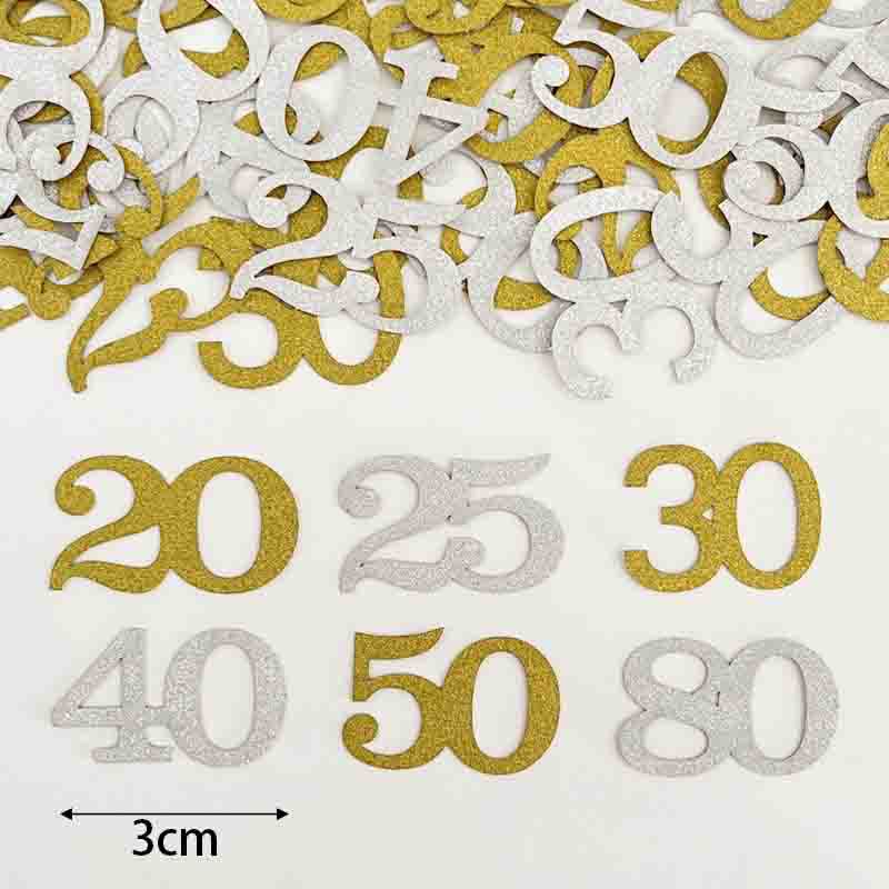 120 Adet 50. Doğum Günü Konfet - Table Number Gold incelemesi ve fiyatı