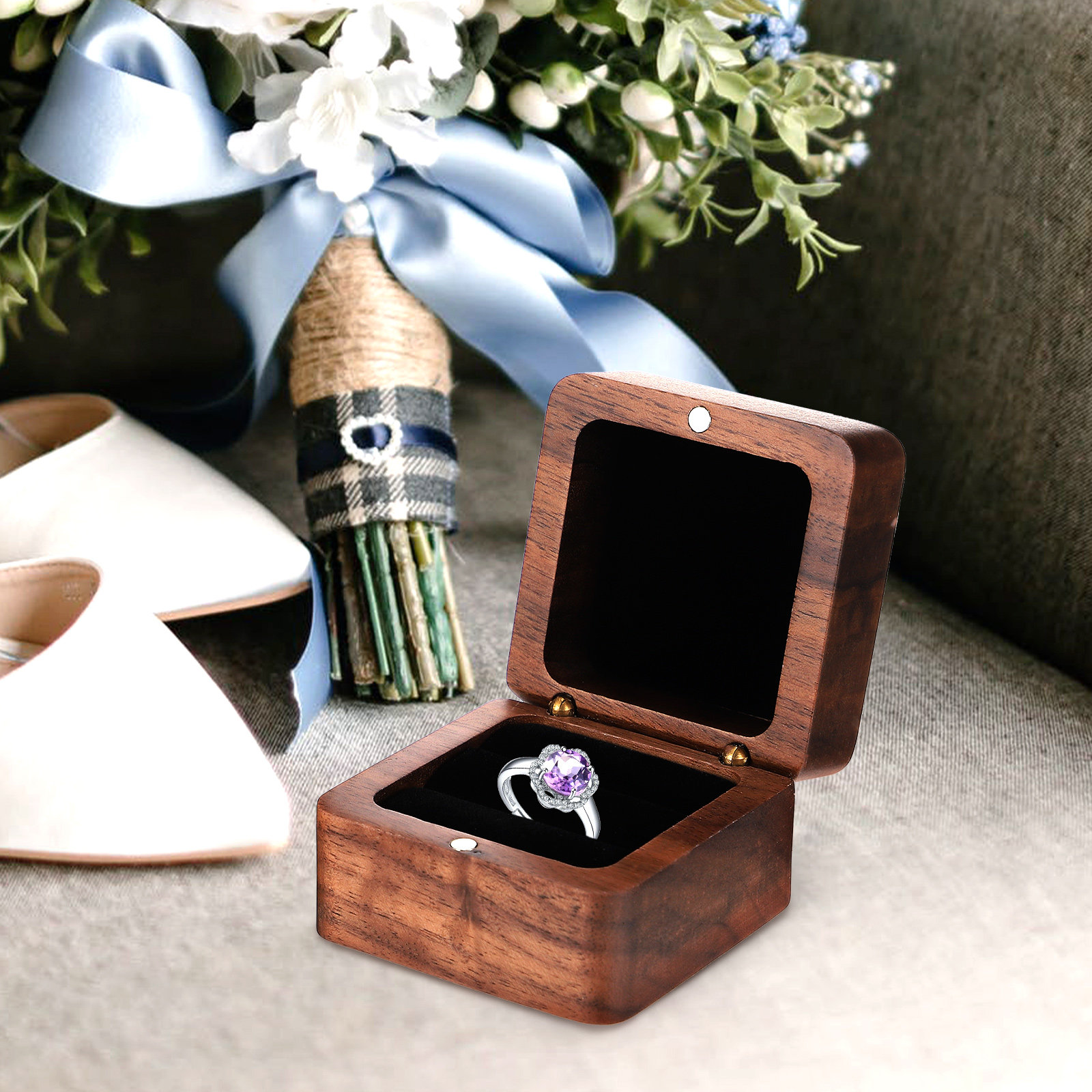 Lüks Ahşap Yüzük Kutusu: Nişan - Wedding Solution incelemesi ve fiyatı