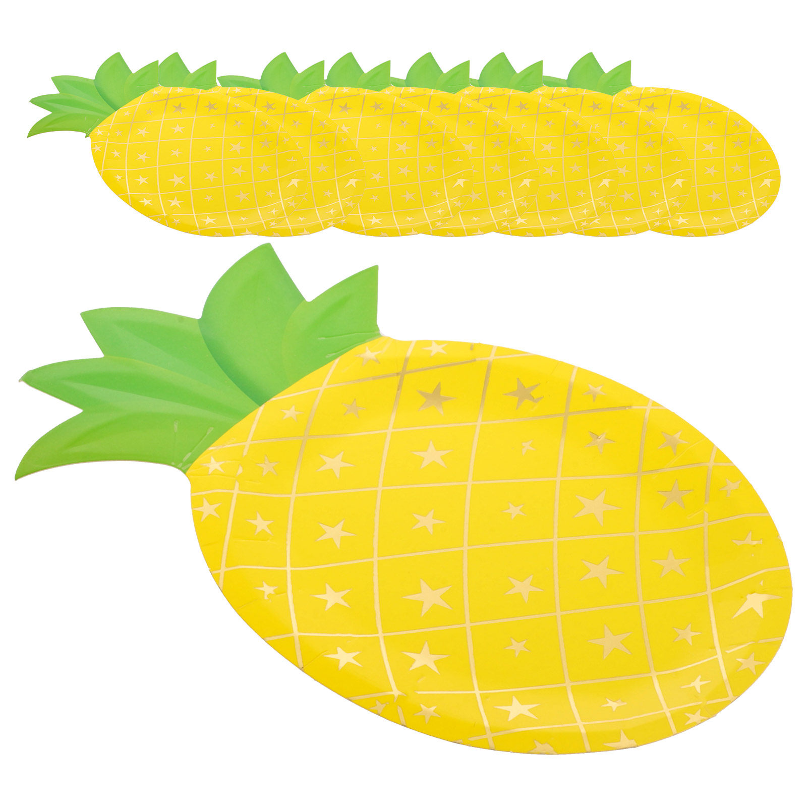 8 Adet Ananas Desenli Tek Kull - Wedding Supply Bulk incelemesi ve fiyatı