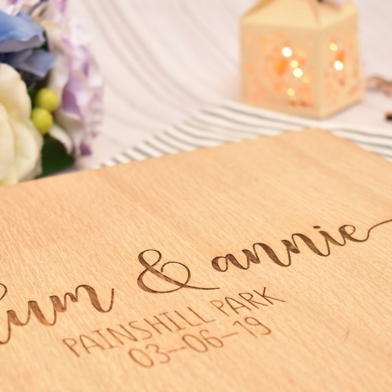 Özel ahşap düğün ziyaretçi def - Personalized Guest Book incelemesi ve fiyatı