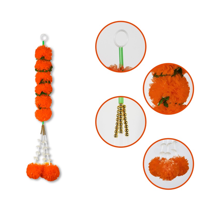 Kadife çiçeği çiçekli ışık zin - Indian Wedding Decor Supply incelemesi ve fiyatı